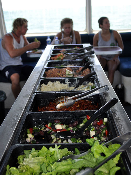 Tusa Dive lunch - Cairns reef day tour