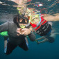 Everyone can snorkle, flotation vests provided