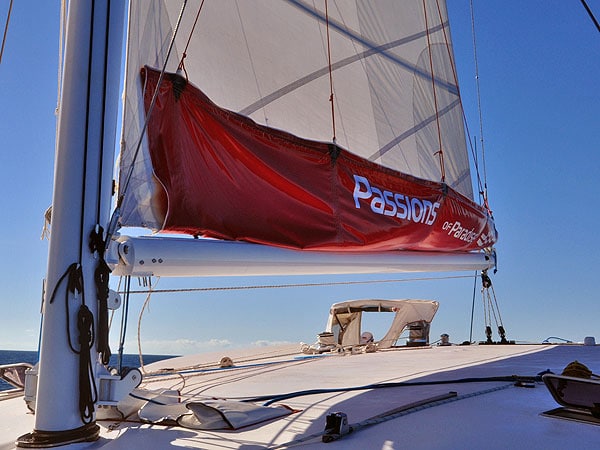 Passions of Paradise under sail