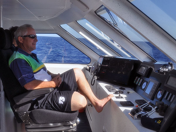 T6 Captain Richard, steers us to sea