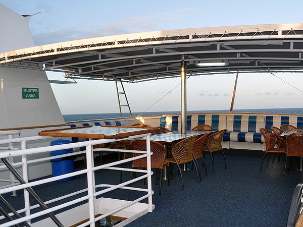 Sundeck, great for briefings and relaxing
