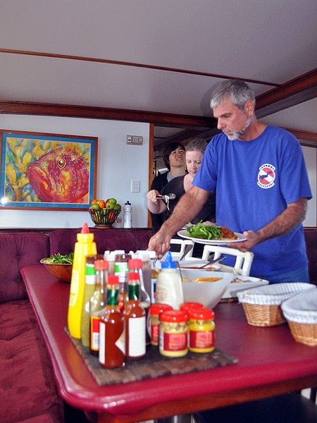 Lunchtime on Spirit of Freedom - served buffet style