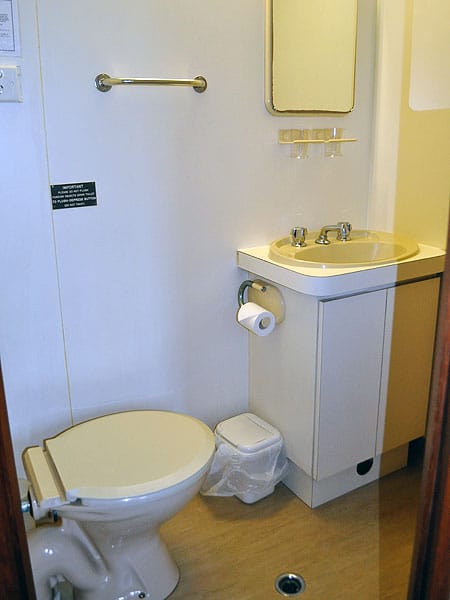 Cabins have own ensuite with toilet and shower