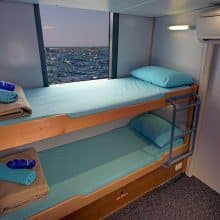 TWIN Bunk Rooms on Scuba Pro Dive Boat