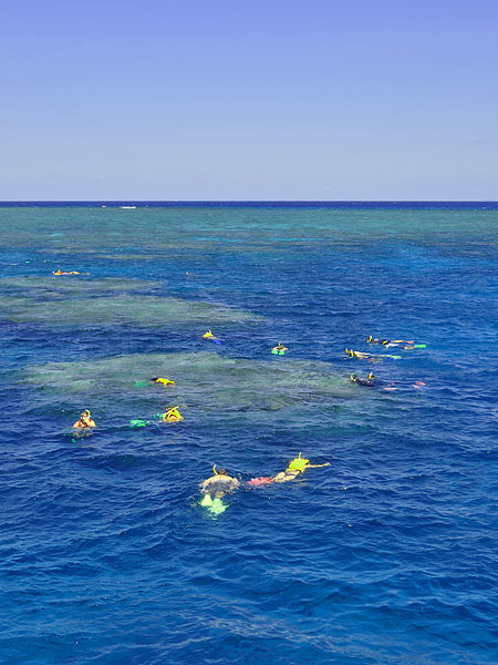Guided snorkel tours are included