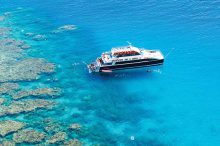 Dreamtime Dive & Snorkel Boat on the Reef
