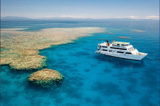 Starboard Side View of Reef Encounter Dive Boat