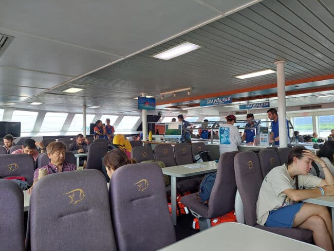 Main Saloon on Sunlover Cruises Boat.