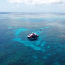 Arial view of Briggs Reef.