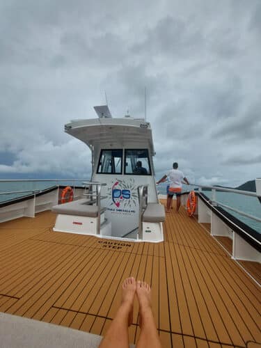 Top Deck of the boat.