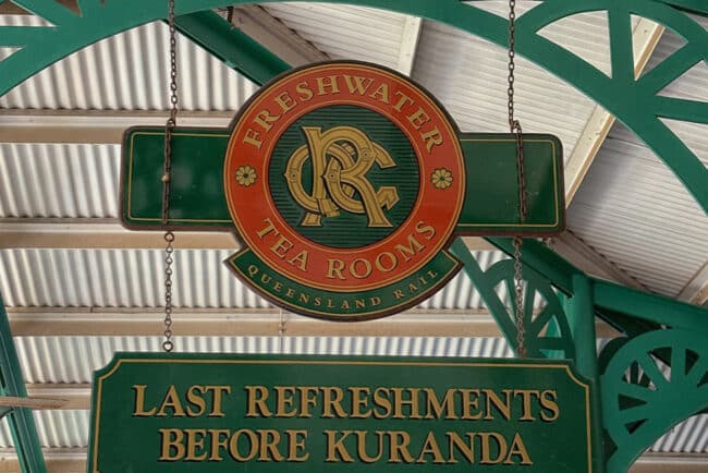 Freshwater Train Station located north from Cairns City