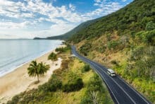 The Great Barrier Reef Drive Roadway from Cairns to Port Douglas.