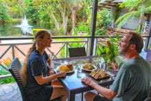 Lunch by the Lake at Rainforestation Nature Park