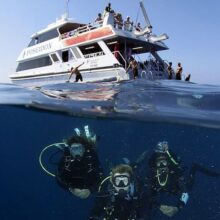 Poseidon Dive Boat with Divers